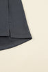 Button Up High Waist Long Sleeve Dress